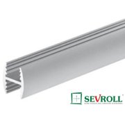 SEVROLL - H profil H10 3m strieborná