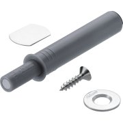 BLUM TIP-ON na dvere krátky s magnetom sivý