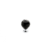 Knopok -  CD7175, CK čierny kryštál malý, 25mm